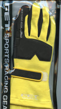 Load image into Gallery viewer, FET 3D Racing Gloves - LG - Yellow / Black - New
